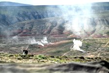 Leadership of Ministry of Defense inspects progress of tactical exercise (PHOTO)