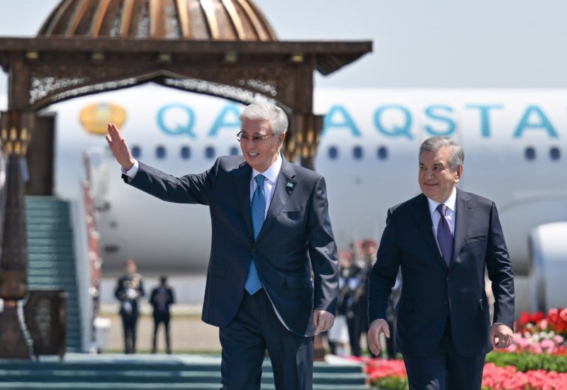 Kazakhstan’s president arrives in Uzbekistan for working visit