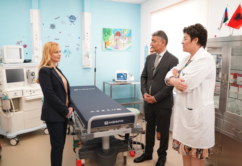 Pediatric sedation room opened at hospital center in Albania on initiative of Leyla Aliyeva (PHOTO)