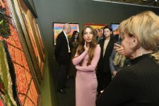 Leyla Aliyeva and Alena Aliyeva visit opening of solo exhibition titled "The Image Imprinted in Memory" at National Carpet Museum (PHOTO)