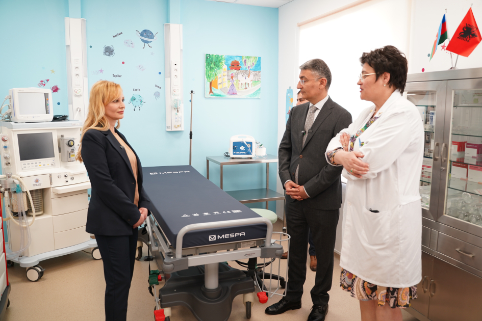 Pediatric sedation room opened at hospital center in Albania on initiative of Leyla Aliyeva (PHOTO)