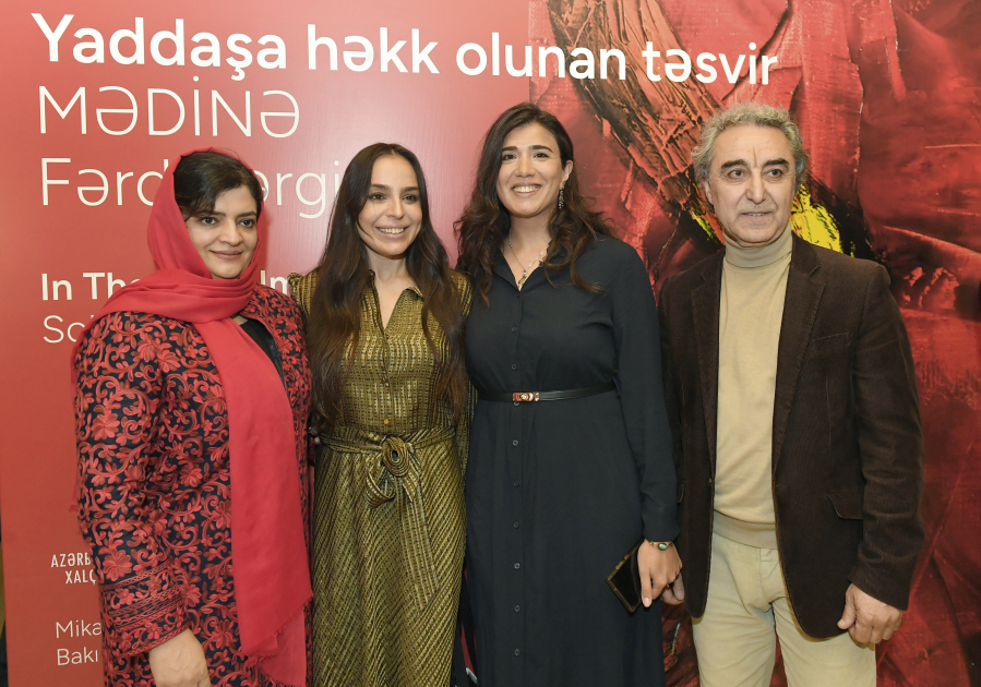 Leyla Aliyeva and Alena Aliyeva visit opening of solo exhibition titled "The Image Imprinted in Memory" at National Carpet Museum (PHOTO)