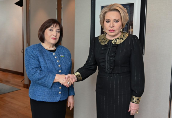 Azerbaijani Parliament Speaker meets with Russian counterpart within IPU assembly framework (PHOTO)