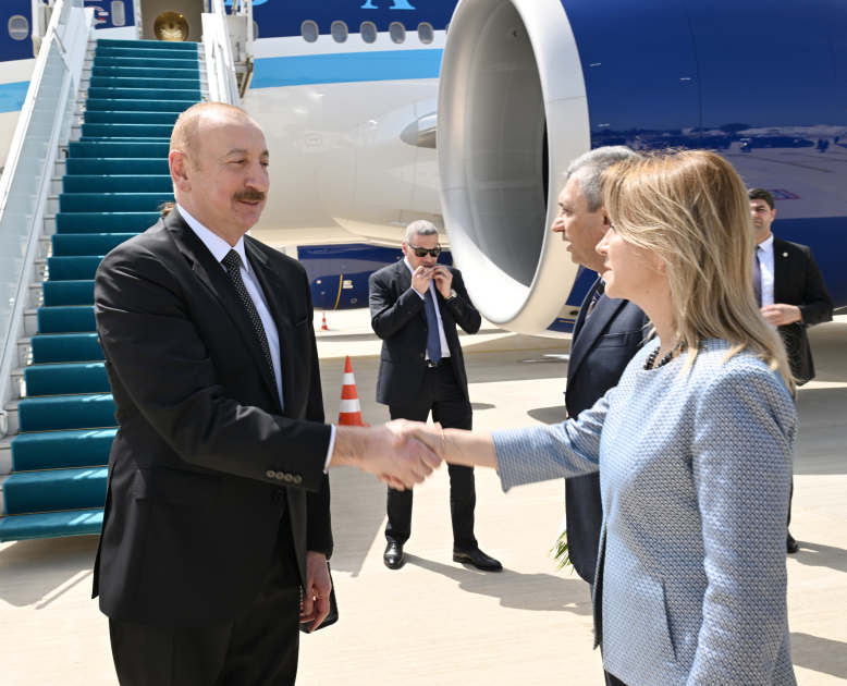 President Ilham Aliyev arrives in Türkiye for working visit (PHOTO)