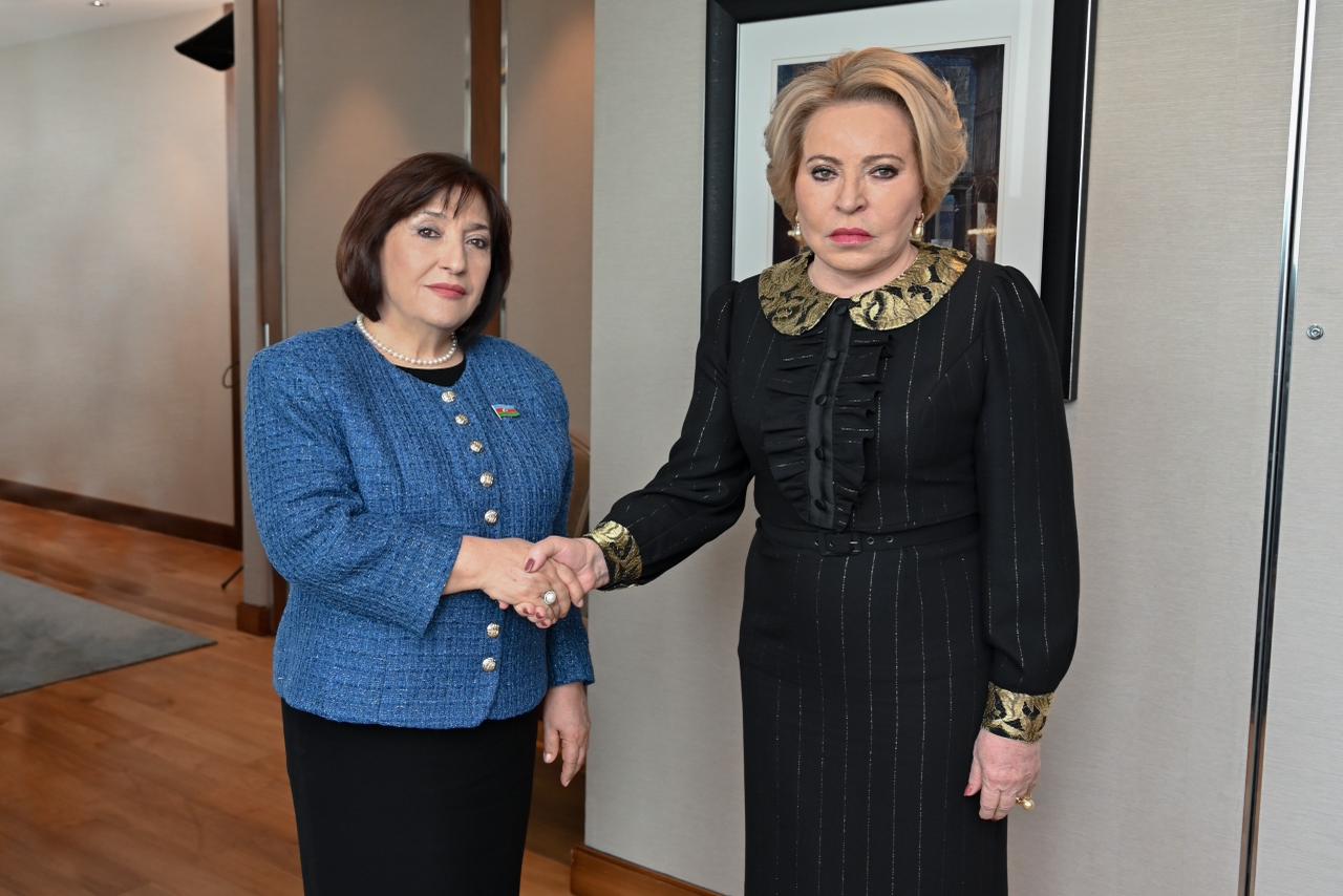 Azerbaijani Parliament Speaker meets with Russian counterpart within IPU assembly framework (PHOTO)