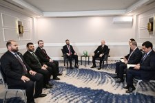 President Ilham Aliyev meets with Transitional President of Syria in Antalya (PHOTO/VIDEO)