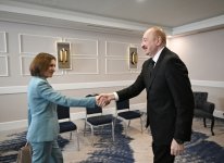 President Ilham Aliyev meets with President of Moldova in Antalya (PHOTO)