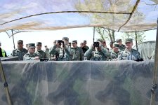 Azerbaijani defense minister reviews new military units in liberated territories (PHOTO)
