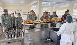 Azerbaijani Defense Ministry leadership meets personnel serving in liberated territories (PHOTO)