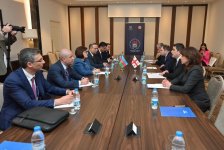 Azerbaijani Parliament Speaker meets with Speaker of Parliament of Georgia (PHOTO)