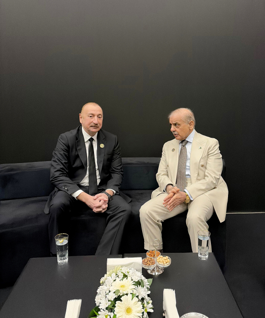 President Ilham Aliyev meets with Pakistani Prime Minister on sidelines of Antalya Diplomacy Forum (PHOTO)