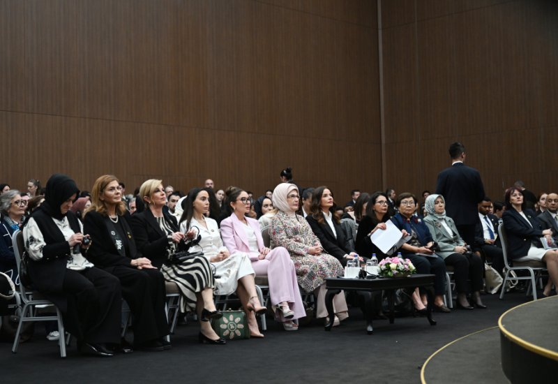 First Lady Mehriban Aliyeva participates in panel titled "United for Peace in Palestine: Fighting Destruction of Education System and Protecting Future" in Antalya (PHOTO)