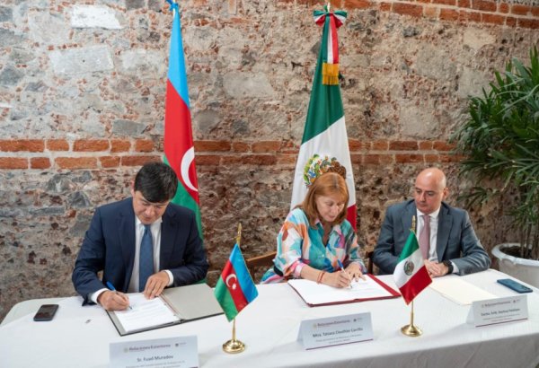 Azerbaijan, Mexico sign memorandum on cooperation in field of diaspora activities