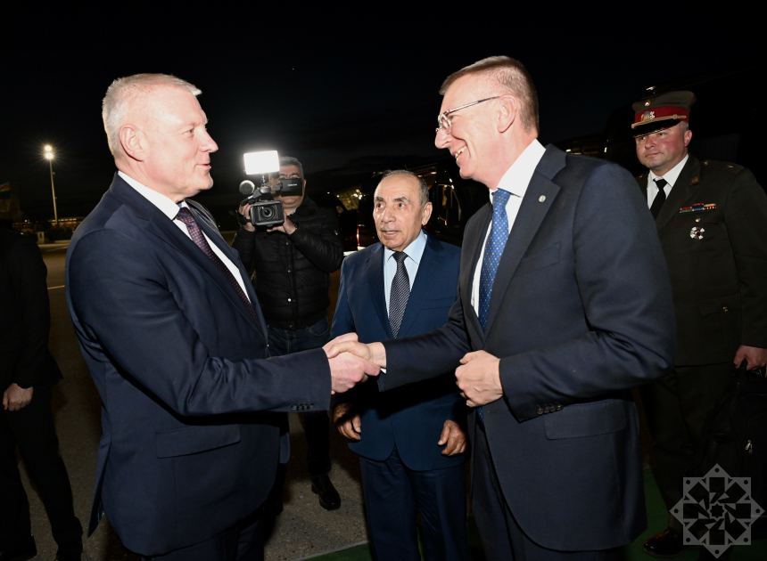 Latvian President Edgars Rinkēvičs arrives on official visit to Azerbaijan