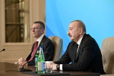 President Ilham Aliyev and President of Latvia Edgars Rinkėvičs attend Azerbaijan-Latvia business forum (PHOTO)