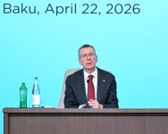 President Ilham Aliyev and President of Latvia Edgars Rinkėvičs attend Azerbaijan-Latvia business forum (PHOTO)