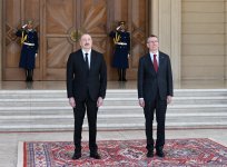 Baku hosts official welcome ceremony for President of Latvia (PHOTO/VIDEO)