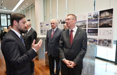 President of Latvia Edgars Rinkēvičs visits Baku White City (PHOTO)