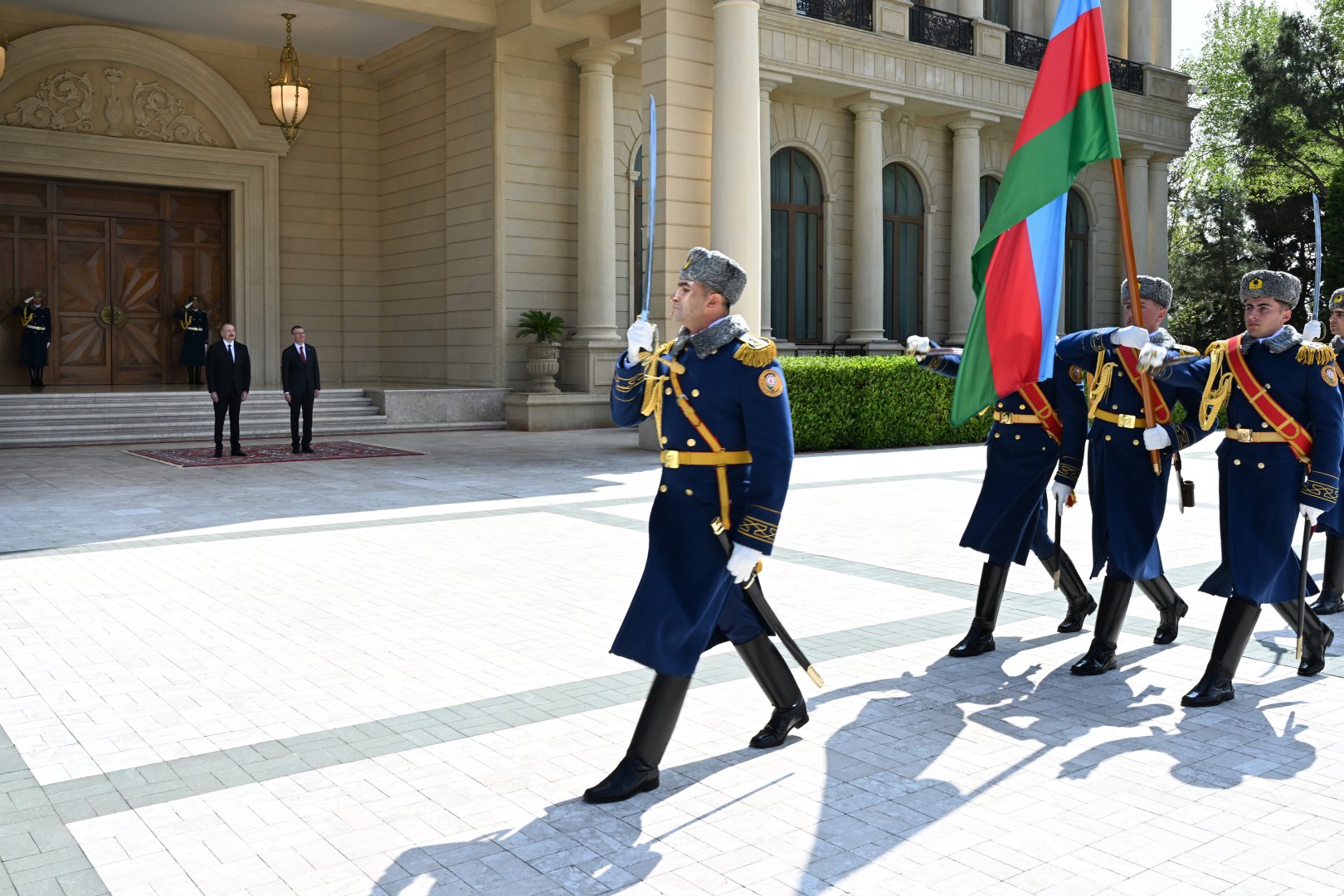 Baku hosts official welcome ceremony for President of Latvia (PHOTO/VIDEO)