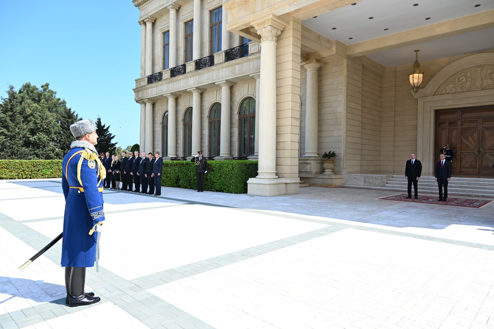 Baku hosts official welcome ceremony for President of Latvia (PHOTO/VIDEO)