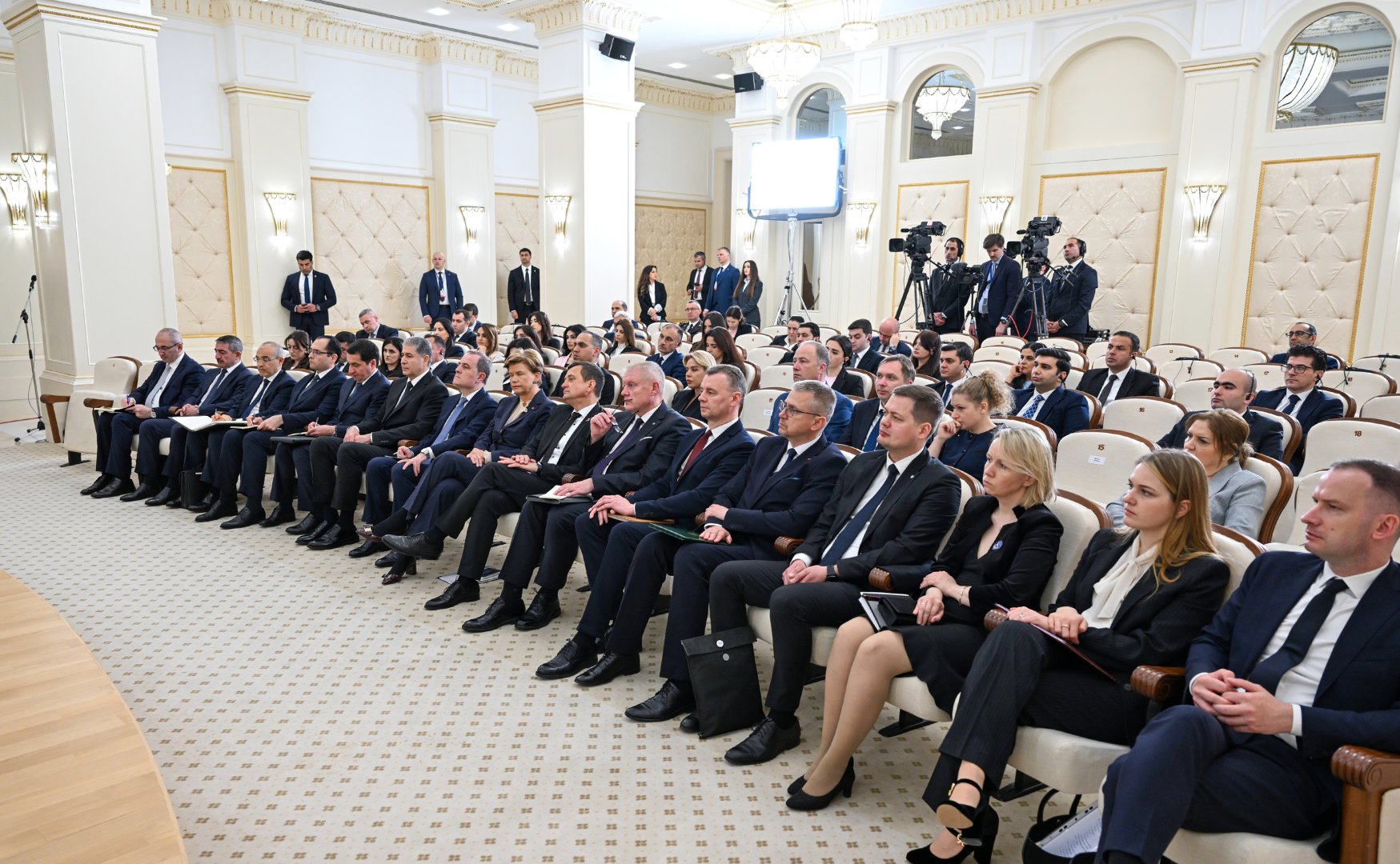 President Ilham Aliyev, President of Latvia make press statements (PHOTO)