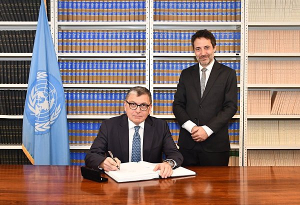 Azerbaijan signs UN Mediation Settlement Agreement Convention (PHOTO)