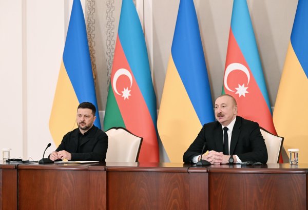 President Ilham Aliyev, President of Ukraine deliver press statements (PHOTO/VIDEO)