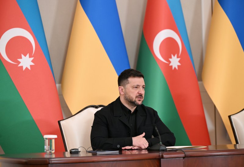 Volodymyr Zelenskyy thanks President Ilham Aliyev for assistance provided to his country