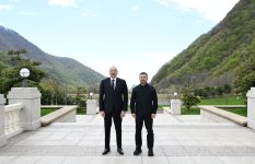 President Ilham Aliyev, President of Ukraine deliver press statements (PHOTO)