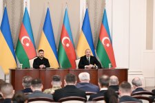 President Ilham Aliyev, President of Ukraine deliver press statements (PHOTO)