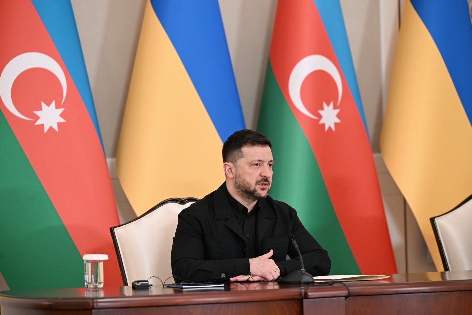 President Ilham Aliyev, President of Ukraine deliver press statements (PHOTO)