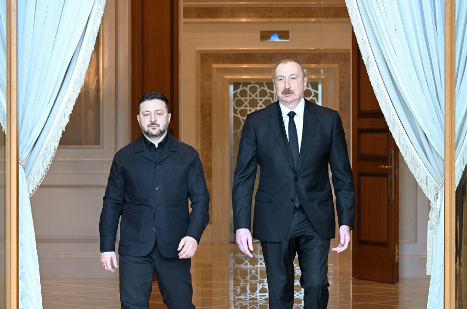 President Ilham Aliyev, President of Ukraine deliver press statements (PHOTO)