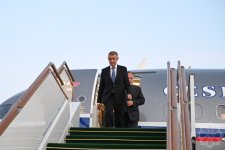 Czech PM arrives in Azerbaijan for official visit (PHOTO)