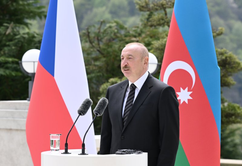 Azerbaijan exports natural gas to countries neighboring the Czech Republic - President Ilham Aliyev