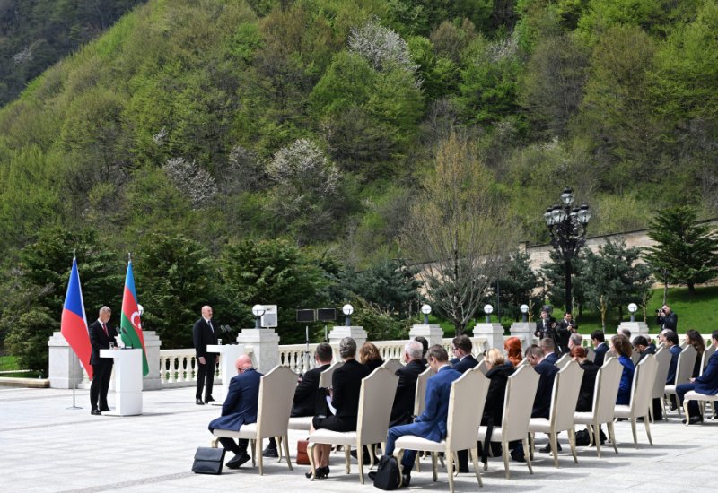 Azerbaijan exports natural gas to countries neighboring the Czech Republic - President Ilham Aliyev