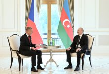 President Ilham Aliyev holds one-on-one meeting with Czech Prime Minister in Azerbaijan's Gabala (PHOTO)
