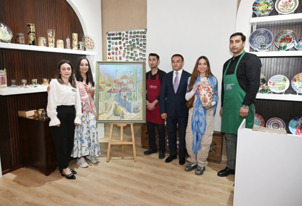 Leyla Aliyeva and Arzu Aliyeva visit “ABAD” Ceramics and Applied Arts Center in Sheki (PHOTO)