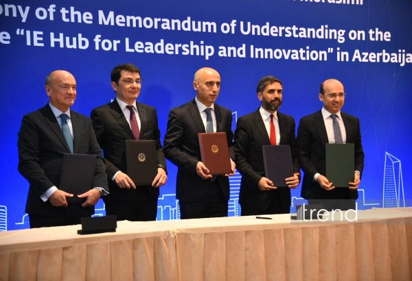 Azerbaijan inks memorandum on creating IE Leadership and Innovation Center in Baku (PHOTO)