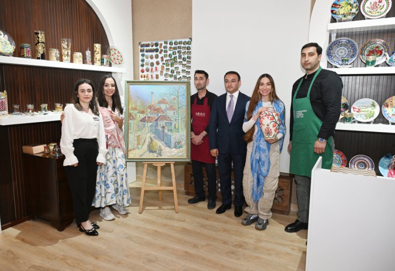 Leyla Aliyeva and Arzu Aliyeva visit “ABAD” Ceramics and Applied Arts Center in Sheki (PHOTO)