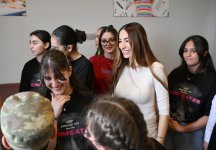 Leyla Aliyeva and Arzu Aliyeva visit Social Service Orphanage in Sheki (PHOTO)