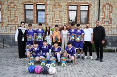 Leyla Aliyeva and Arzu Aliyeva visit Social Service Orphanage in Sheki (PHOTO)