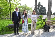 Leyla Aliyeva and Arzu Aliyeva attend opening of historical and architectural monuments after restoration in Sheki city (PHOTO)