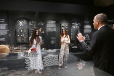 Leyla Aliyeva and Arzu Aliyeva attend opening of historical and architectural monuments after restoration in Sheki city (PHOTO)