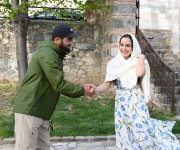 Leyla Aliyeva and Arzu Aliyeva visit Sheki Khan’s Mosque Complex (PHOTO)