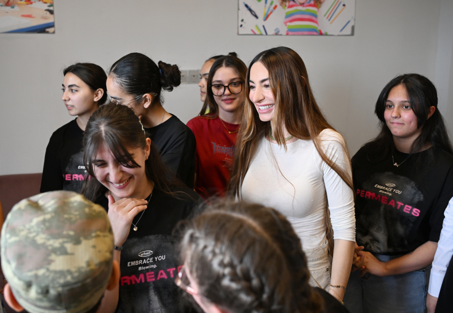 Leyla Aliyeva and Arzu Aliyeva visit Social Service Orphanage in Sheki (PHOTO)