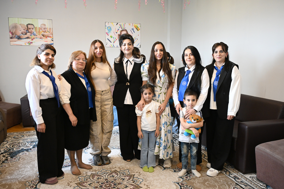 Leyla Aliyeva and Arzu Aliyeva visit Social Service Orphanage in Sheki (PHOTO)