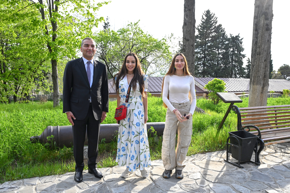 Leyla Aliyeva and Arzu Aliyeva attend opening of historical and architectural monuments after restoration in Sheki city (PHOTO)