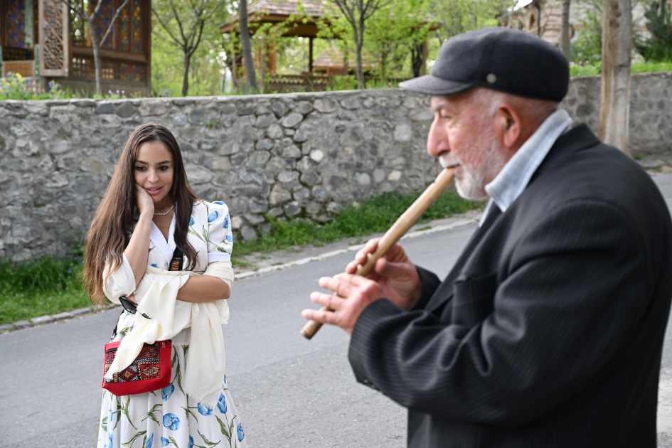 Leyla Aliyeva and Arzu Aliyeva attend opening of historical and architectural monuments after restoration in Sheki city (PHOTO)