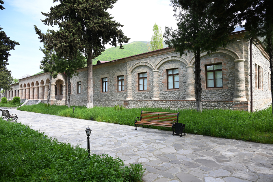 Leyla Aliyeva and Arzu Aliyeva attend opening of historical and architectural monuments after restoration in Sheki city (PHOTO)