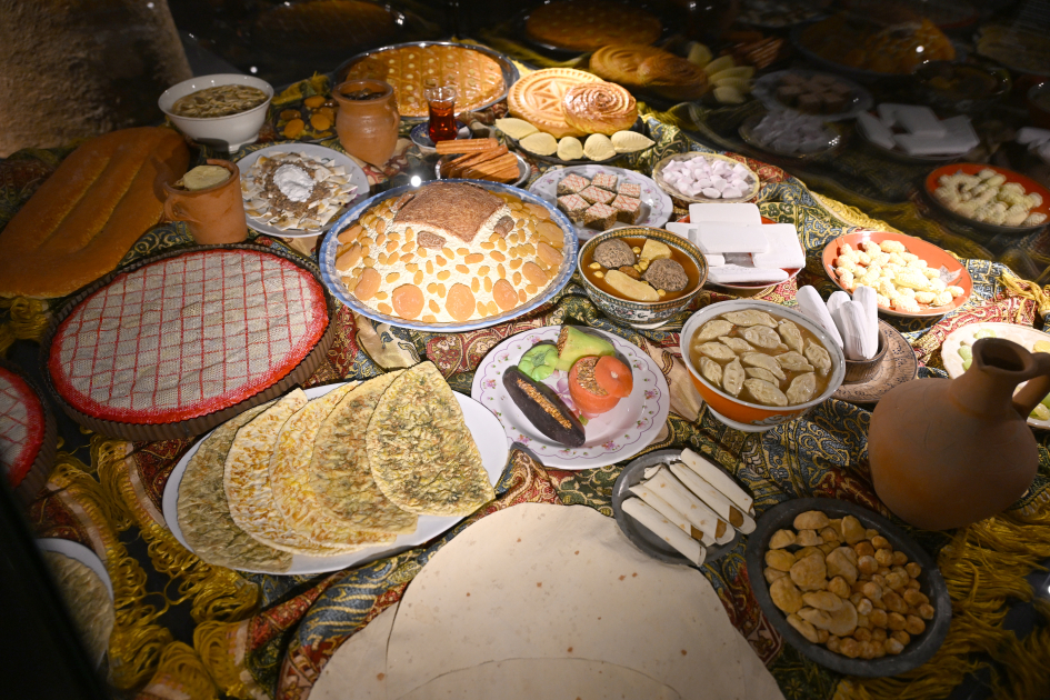 Leyla Aliyeva and Arzu Aliyeva attend opening of historical and architectural monuments after restoration in Sheki city (PHOTO)